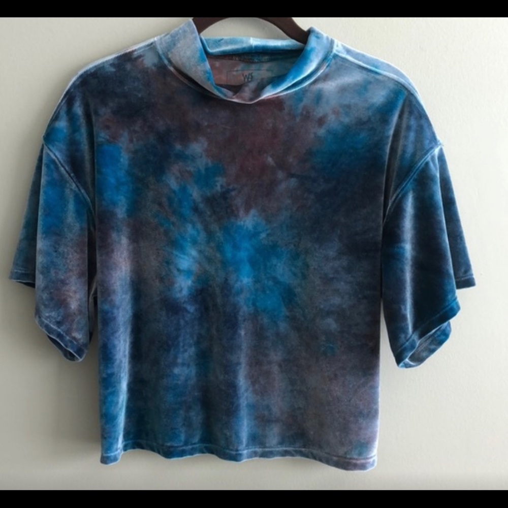 NWOT Free People Velvet Top - Picture 2 of 3